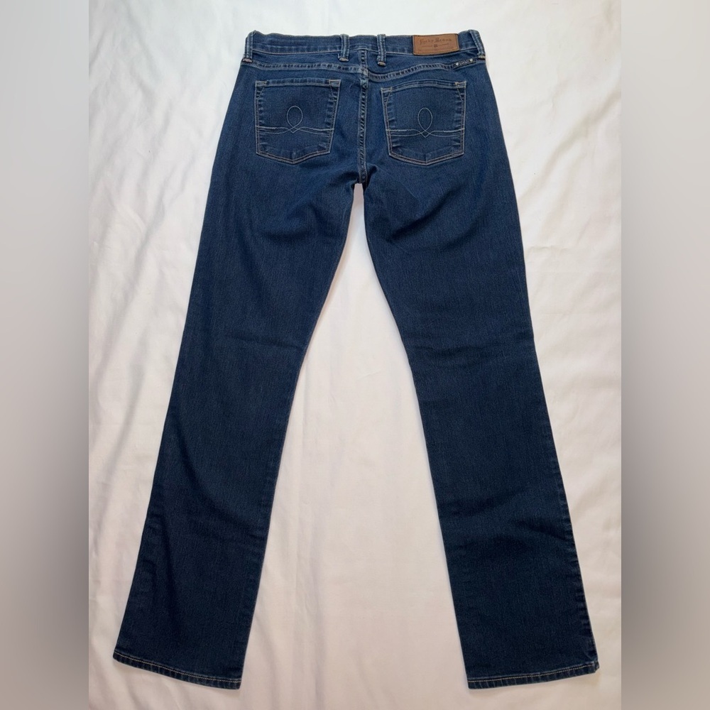 Lucky Brand Size 6/28 Regular Dark Wash Sofia Straight Mid Rise Jeans - Picture 10 of 11
